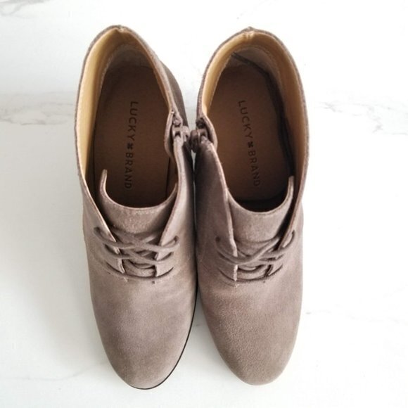NEW Lucky brand shylow bootie lace up ankle boots - Picture 6 of 7